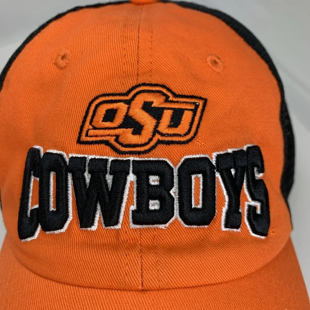 Oklahoma State OSU Cowboys Hat Orange Black Mesh Captivating Snapback Ball Cap